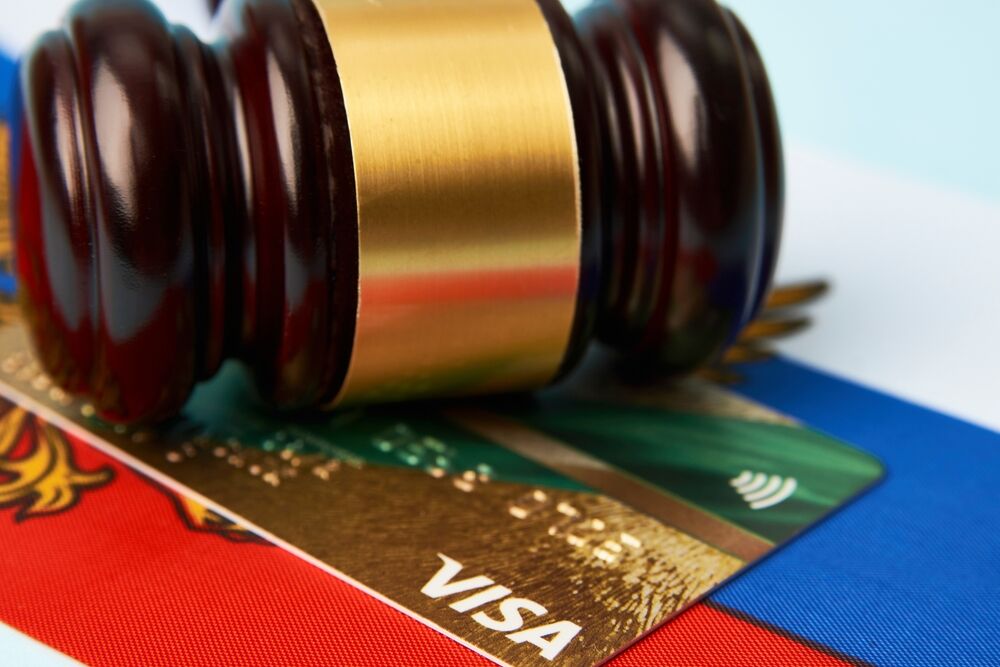 credit card, visa, and gravel