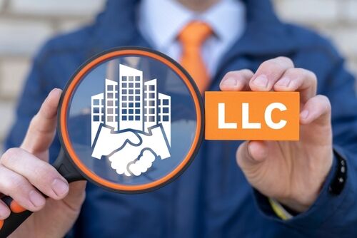 Business concept of LLC Limited Liability Company.