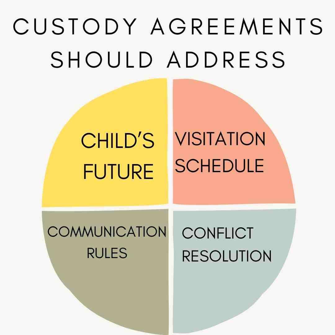 A pie chart delineates custody agreements, shedding light on aspects like a child's future, visitation schedules, communication rules, and conflict resolution. Explore if a father can get full custody of a newborn within these frameworks.